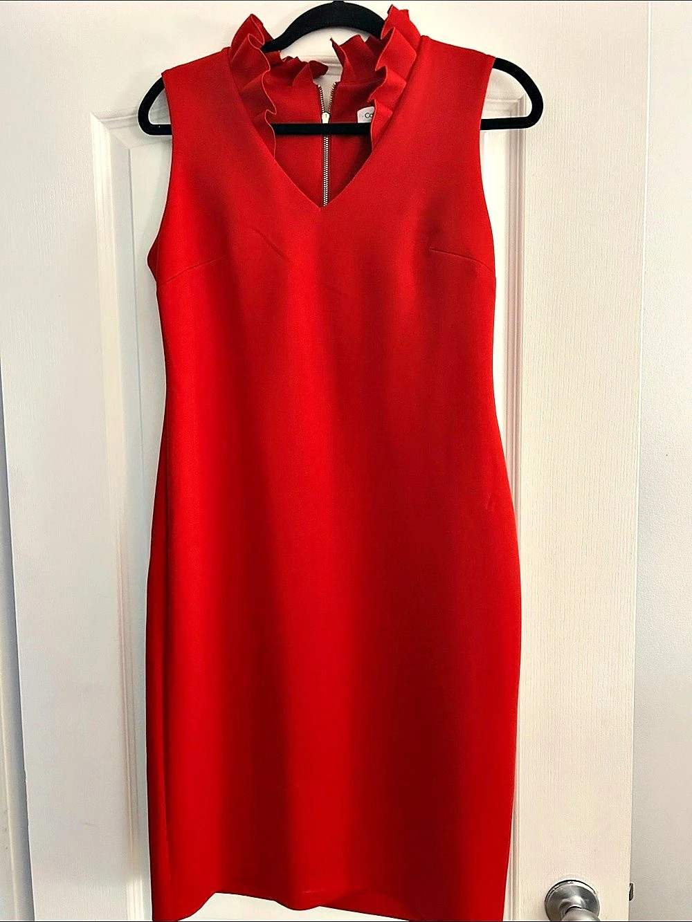 Calvin Klein Red Sleeveless Mini Dress